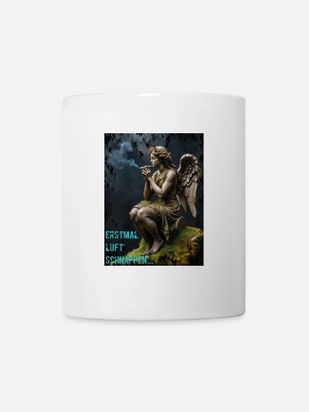 Rauchender Engel - Tasse - Weiß