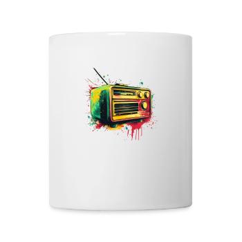Antikes Radio aus den 1950er Jahren - Tasse - Weiß - Vorne