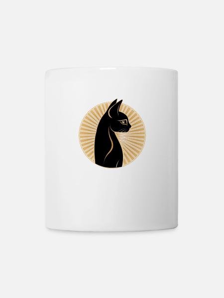 Ägyptische Katze - Tasse - Weiß