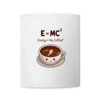 E=MC2 Mon café c'est mon énergie - English version - Mug blanc - blanc - Devant