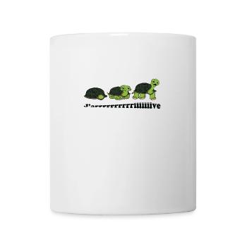 Tortues j'arrive - Mug blanc - blanc - Devant
