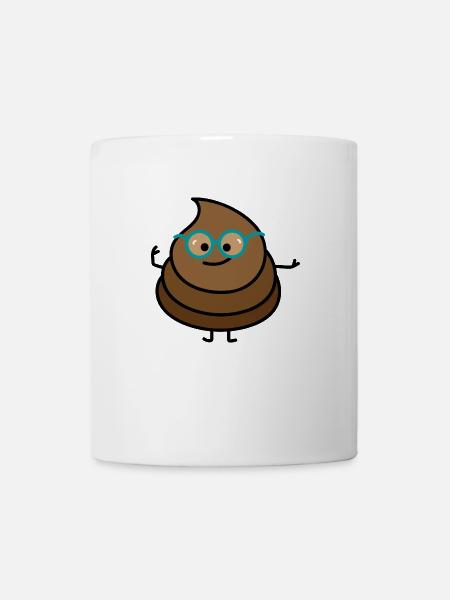 Klugscheißer (b) - Tasse - Weiß