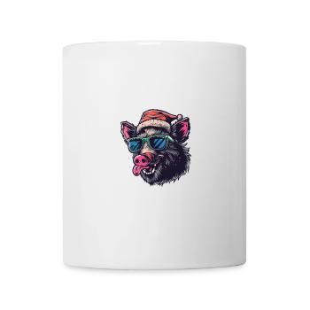 Pig Christmas Funny Wild Boar - Mug - white - Front