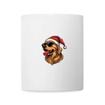 Golden Retriever Chien Noël Drôle Drôle - Mug blanc - blanc - Devant