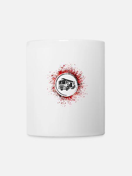 Feuerwehrauto Feuerwehr - Tasse - Weiß