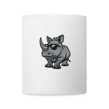 Nashorn Cool Comic - Tasse - Weiß - Vorne