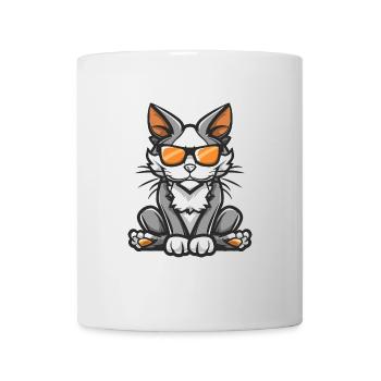 Cat Cool Comic - Mug - white - Front