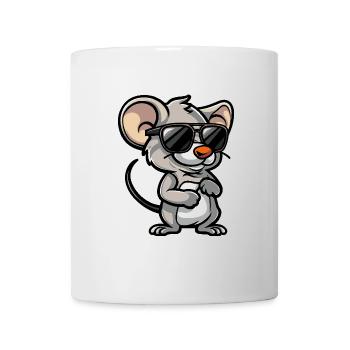 Maus Cool Comic - Tasse - Weiß - Vorne