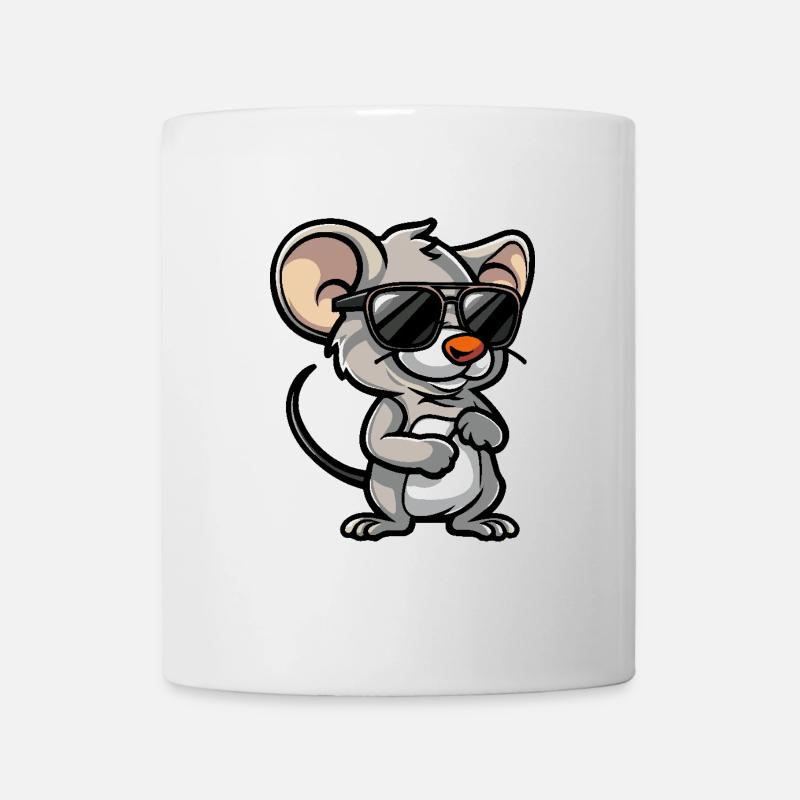 Maus Cool Comic - Tasse - Weiß