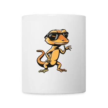 Echse Cool Comic - Tasse - Weiß - Vorne