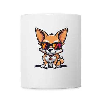 Chihuahua Chiens Bande dessinée cool - Mug blanc - blanc - Devant