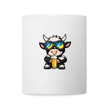 Kuh Apres Ski Bier - Tasse - Weiß - Vorne