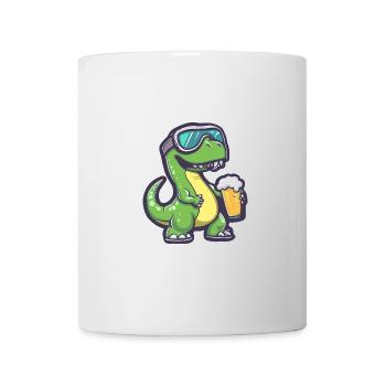 Dinosaurier brontosaurus Apres Ski Bier - Tasse - Weiß - Vorne