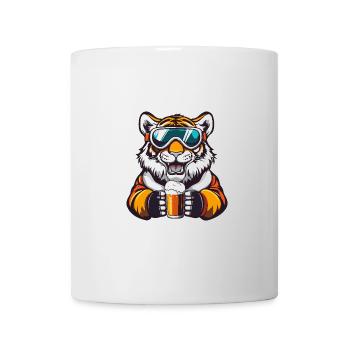 Tiger Apres Ski Bier - Tasse - Weiß - Vorne