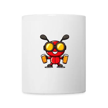 Bière après-ski Ant - Mug blanc - blanc - Devant