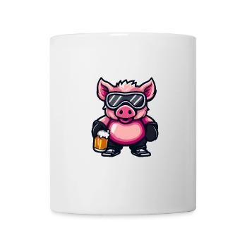 Porc Après-ski Bière Sanglier - Mug blanc - blanc - Devant