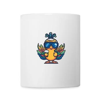 Bière d’après-ski Peacock Bird - Mug blanc - blanc - Devant
