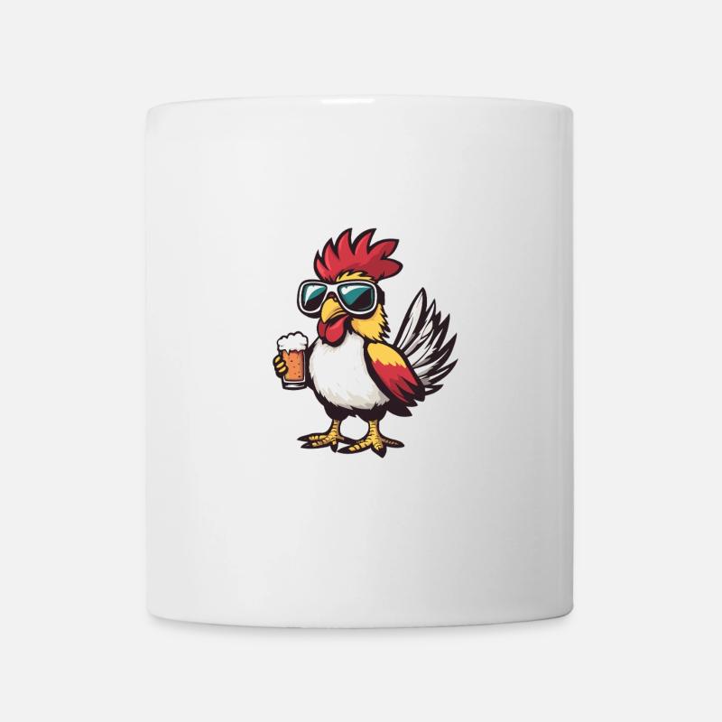 Hahn Après-ski Bière Bande dessinée - Mug blanc - blanc