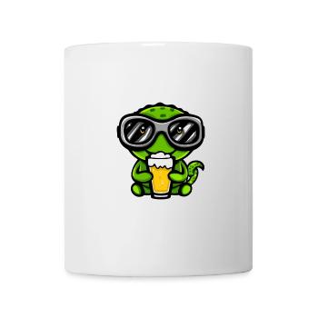 Chameleon Après-Ski Bière Bande Dessinée - Mug blanc - blanc - Devant