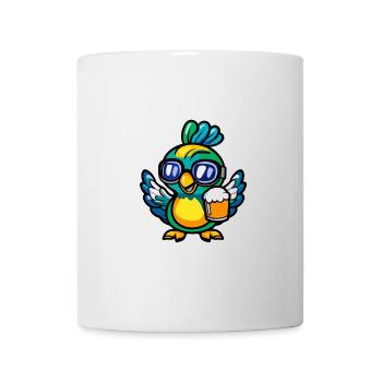 Peacock Bird Après Ski Bière Bande Dessinée - Mug blanc - blanc - Devant