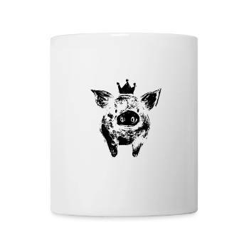 Couronne de truie de cochon mignonne - Mug blanc - blanc - Devant