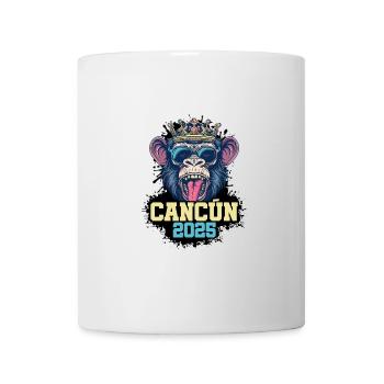 Cancun 2025 Affe - Tasse - Weiß - Vorne