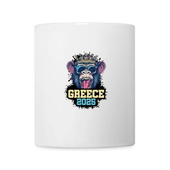 Grèce 2025 Singe - Mug blanc - blanc - Devant