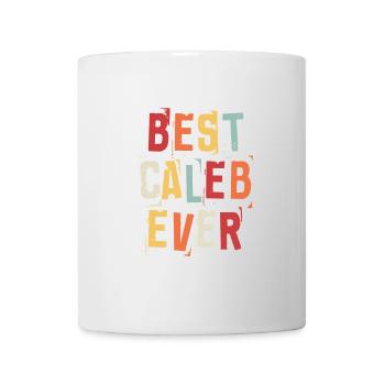 Meilleur Caleb Jamais Prénom Texte Rétro Cadeau - Mug blanc - blanc - Devant