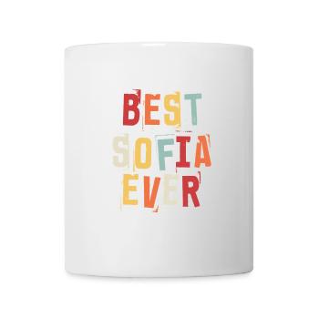 Best Sofia Ever First Name Retro Text Gift - Mug - white - Front