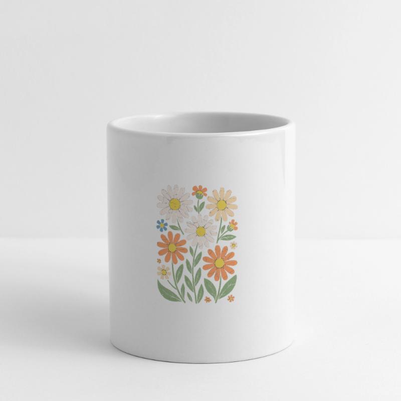 Boho Retro Daisy Pattern Retro Mug