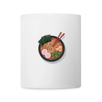Pop-Art Ramen Nudeln Schüssel Grafik - Tasse - Weiß - Vorne