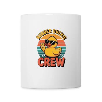 Quietscheenten Crew Retro Gelbe Badeente - Tasse - Weiß - Vorne
