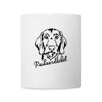 RAUHAARDACKEL chien de chasse Chiens de chasse Chiens Wilsigns - Mug blanc - blanc - Devant