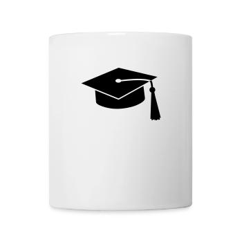 graduation hat v2 - Mug blanc - blanc - Devant