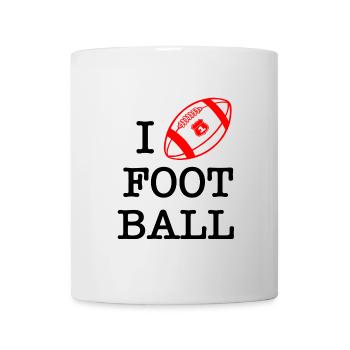Ich liebe Fußball - Tasse - Weiß - Vorne