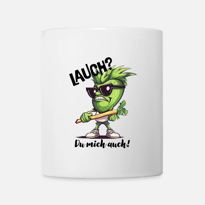 Lauch - Tasse - Weiß