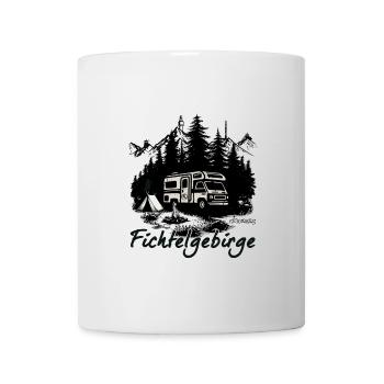 Van life Fichtelgebirge Lagerfeuer Zelt - Tasse - Weiß - Vorne