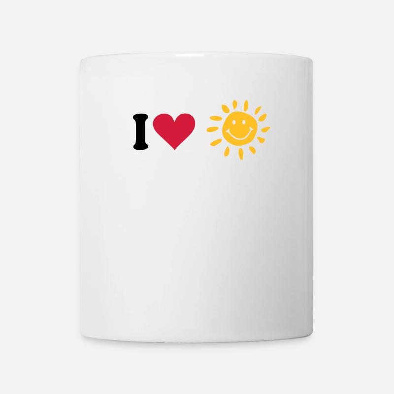 Sonne - Tasse - Weiß