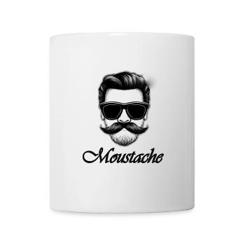 Moustache - Tasse - Weiß - Vorne