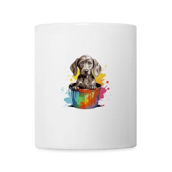 Weimaraner Hund Hunderasse - Tasse - Weiß - Vorne