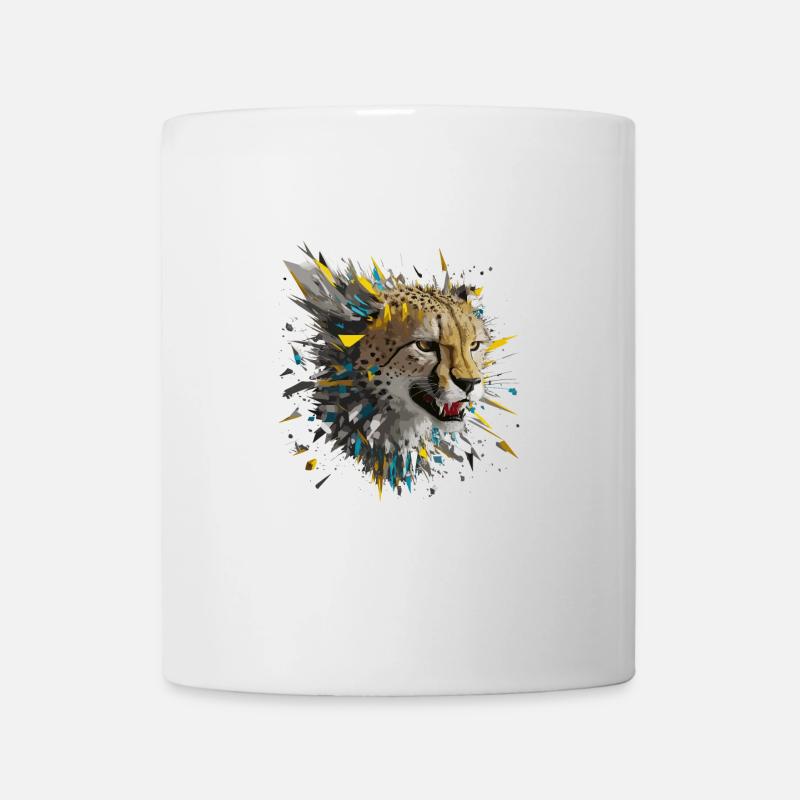 Leopard Raubkatze - Tasse - Weiß