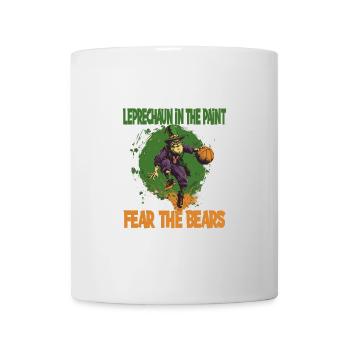 Leprechaun Bart Basketball für einen - Tasse - Weiß - Vorne
