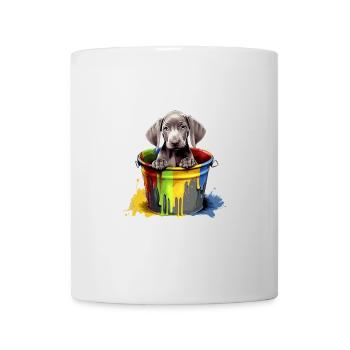 Weimaraner Hund Hunderasse - Tasse - Weiß - Vorne
