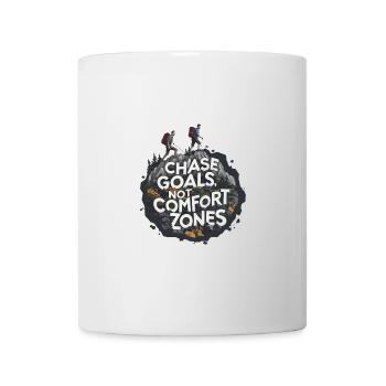 Chase Goals Not Comfort Zones für einen Wanderer - Tasse - Weiß - Vorne