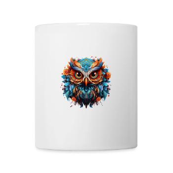 Streetart Eule für eine Street Art Fans Künstler - Tasse - Weiß - Vorne