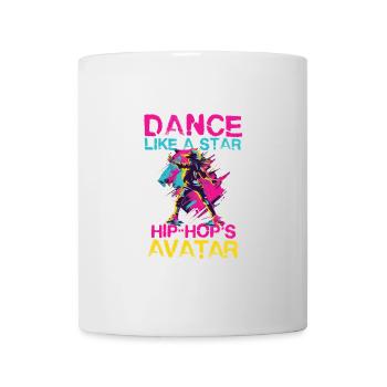 Dance Like A Star Hip Hop Avatar - Tasse - Weiß - Vorne