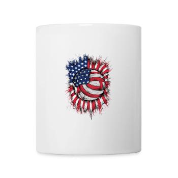Volleyball USA Amerika - Tasse - Weiß - Vorne