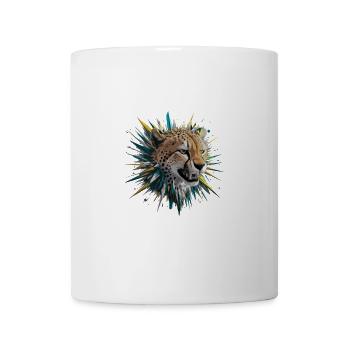 Leopard Raubkatze - Tasse - Weiß - Vorne