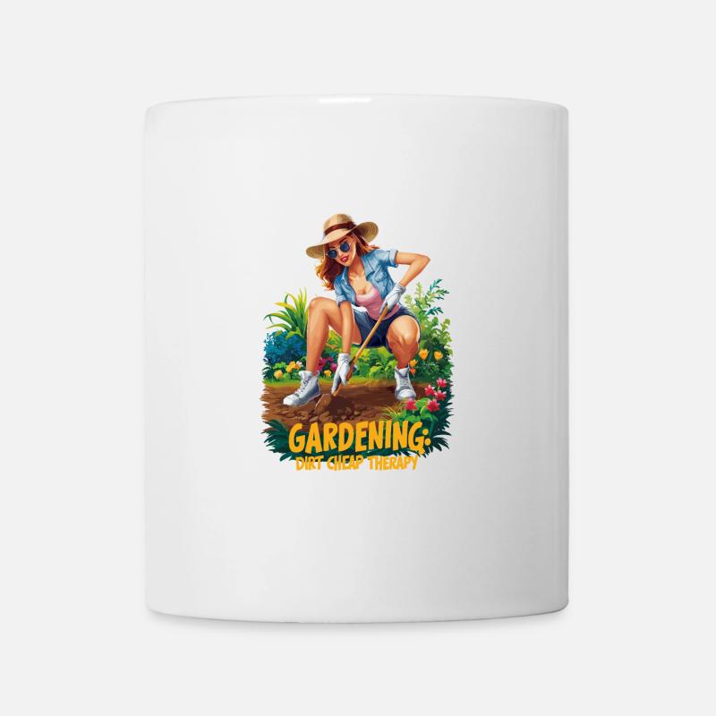 Lustige Gartenarbeit Spruch - Tasse - Weiß