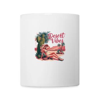Sonnenuntergang Desert Vibes Urlaub Abenteuer - Tasse - Weiß - Vorne